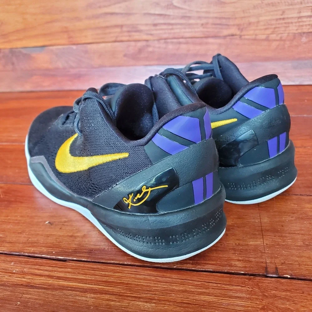 Nike‎ Kobe 8 Protro Basketball Shoes Kids 4.5Y Black Lakers Away FN0266-002